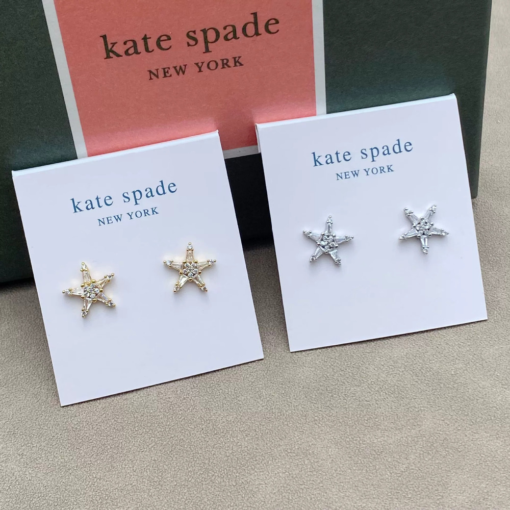 kate spade Small Delicate Five Point Star Stud Earrings